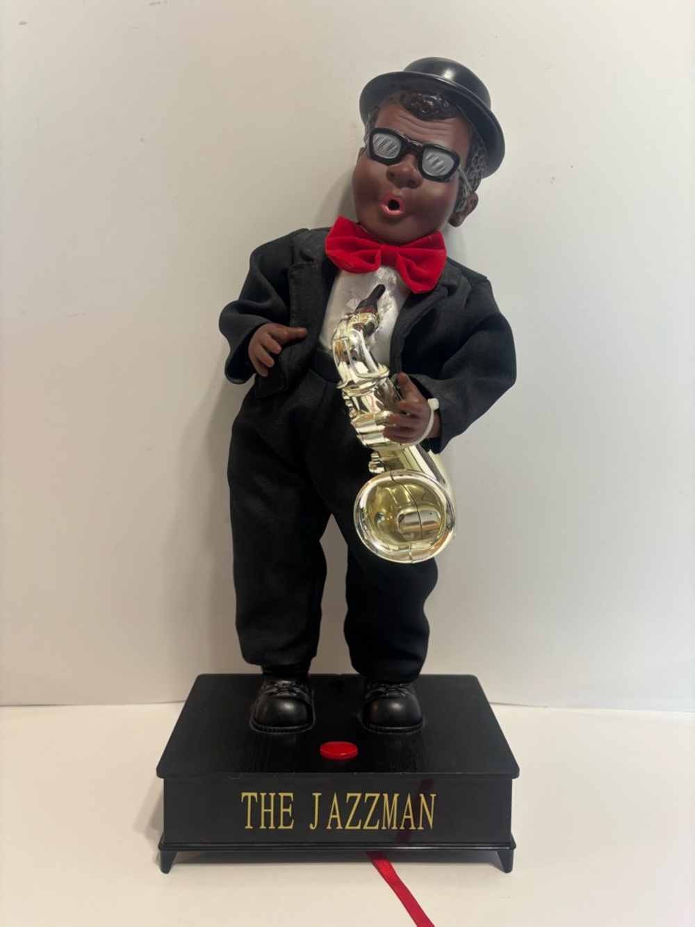The Jazzman Saxophone Figure with Red Bow Tie